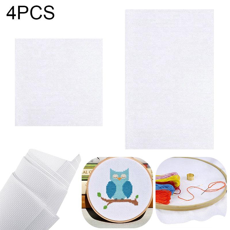 

4 шт., 11 графов, белая ткань, 100% хлопок, вышивка крестиком, игла, ремесла, вышивка, сделай сам