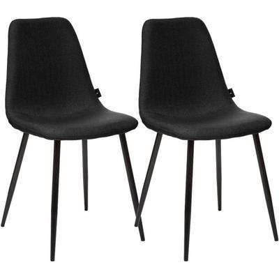 Lot of 2 Scandinavian Style Chairs Tyka Atmosphera - Black - Black -