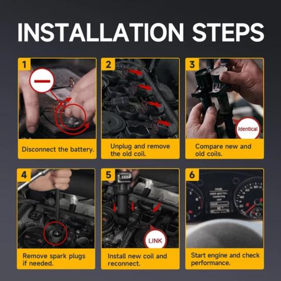 4Pcs New Ignition Coil Pack For Nissan for Altima Sentra 2002-2006 L4 2.5L UF350