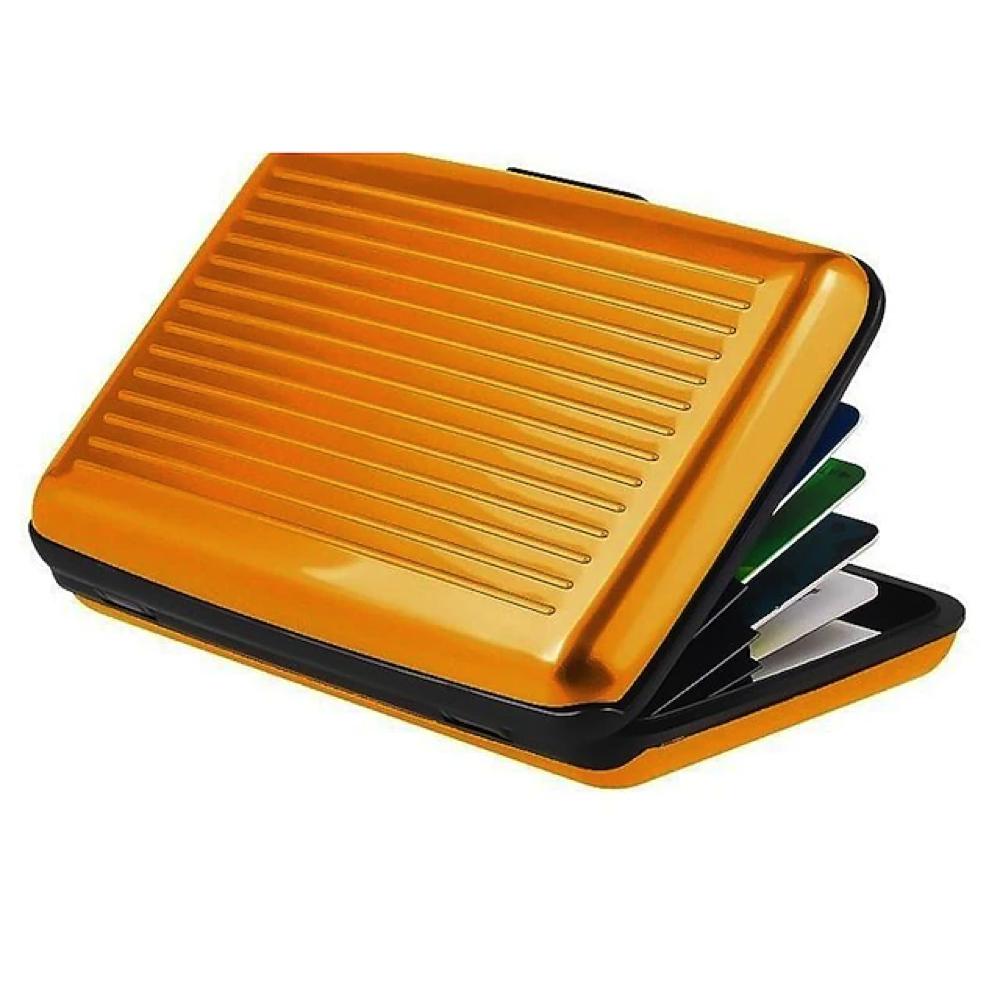 Kortholder Lommebok Metall Visittkortholder Vanntett Kredittkortbeskytter for Kvinner Menn