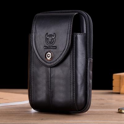 Men Leather Belt Pouch Waist Bag Fanny Pack Phone Pouch with Belt Loop