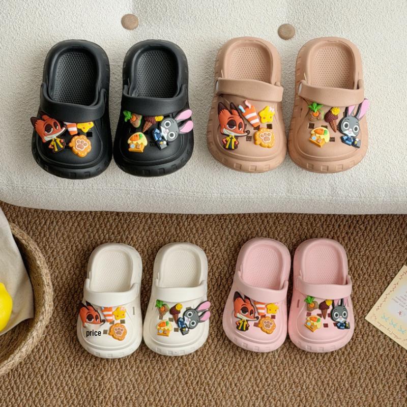 Kids' Crazy Animal Crocs - City Beach Closed-Toe Non-Slip Sandals for Boys & Girls