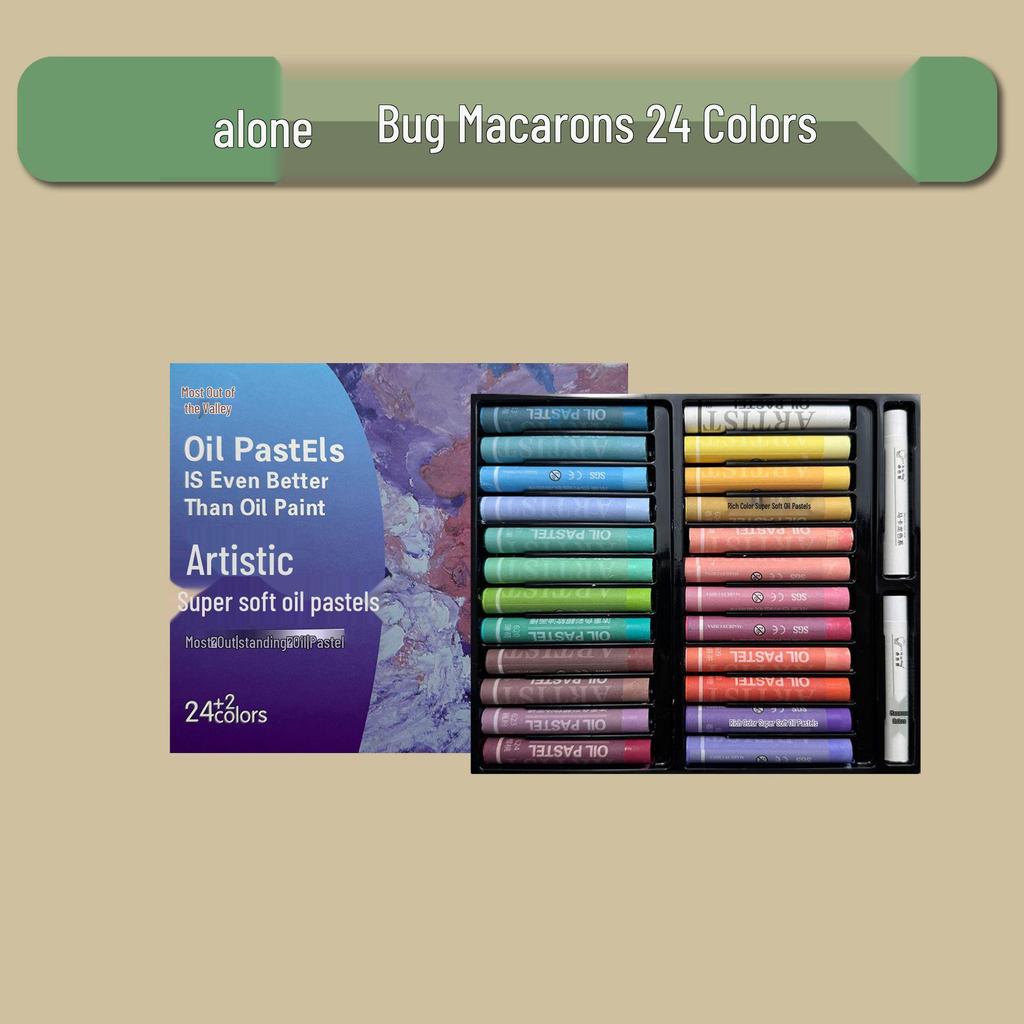 48-Color Super Soft Oil Pastels Set with Scraper - Child's Painting Kit