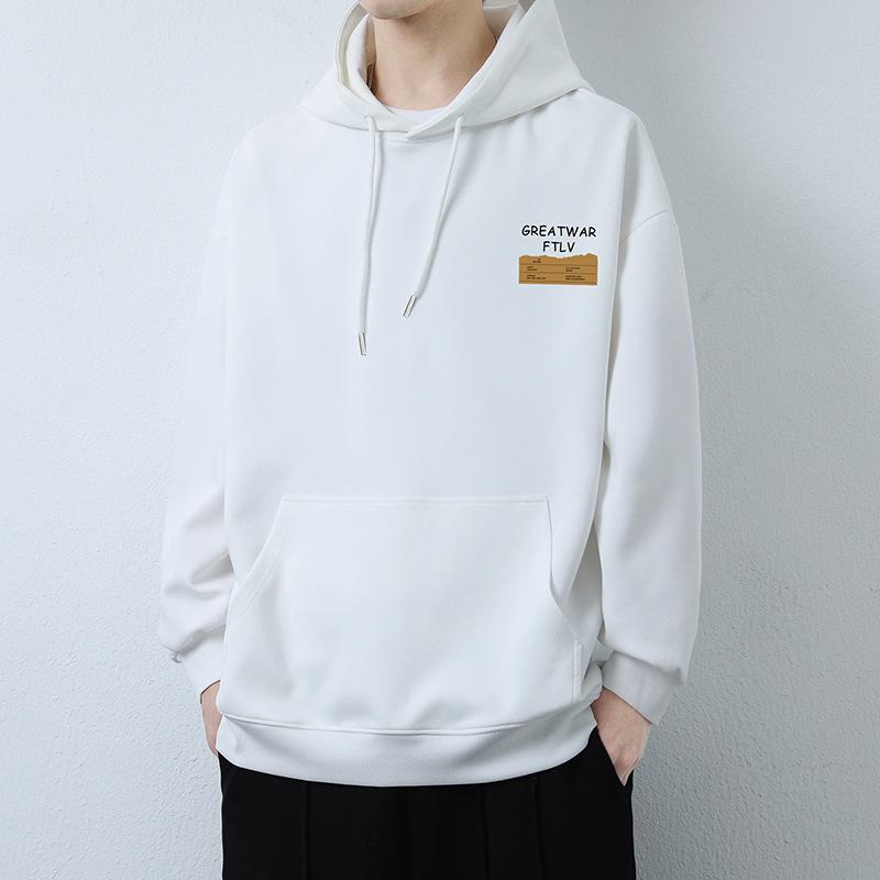 American Hooded Sweater Men's Autumn Trend Loose Casual Long Sleeve Top Teen Pullover Jacket