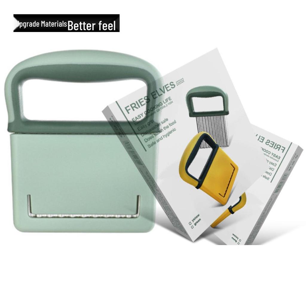 Wavy Potato Knife – Wolf Tooth Pattern Corrugated Slicer for Fancy Cuts and Multifunctional Use