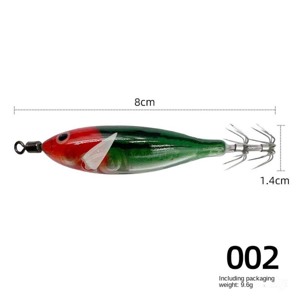 Noctilucent Fishing Lure 5.7g Spinnerbait Noctilucent Squid Cuttlefish Jigs  Deep Sea Fishing