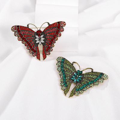 Medieval French Niche Light Luxury Butterfly Dragonfly Brooch High-End Corsage Anti-Light Pin