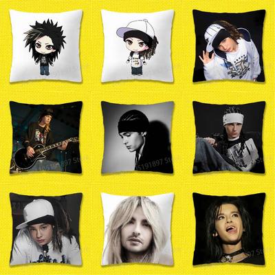 T-Tokio Hotel Tom Bill K-Kaulitz Throw Pillow Case For 55x55cm 40x40cm 45x45cm 50x50cm 30x30cm Square Office Pillowship Cover
