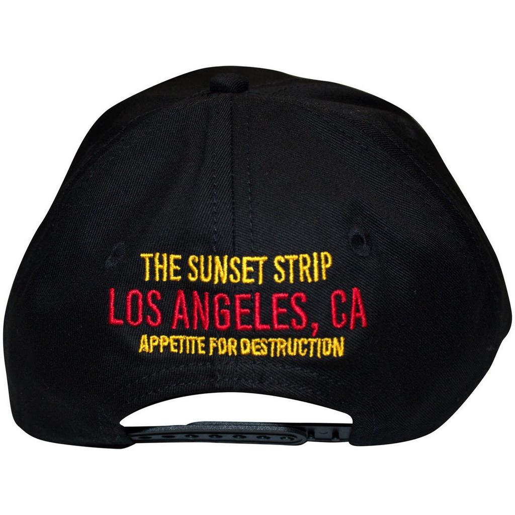 Guns N Roses Unisex Adult Sunset Strip Â´87 Back Print Baseball Cap