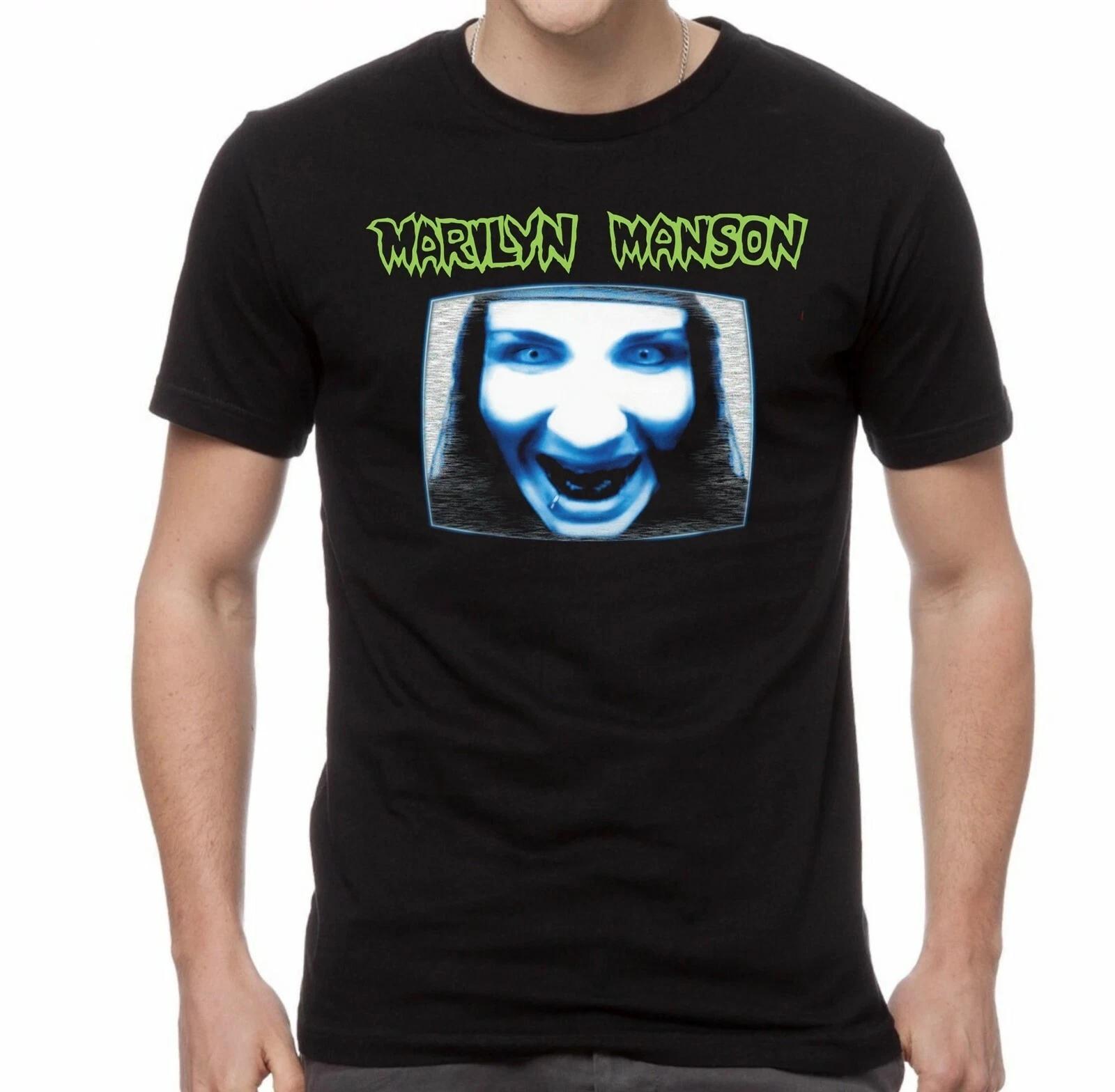 MARILYN MANSON cd cvr GET YOUR GUNN Manson TV Official SHIRT LRG new 2XL