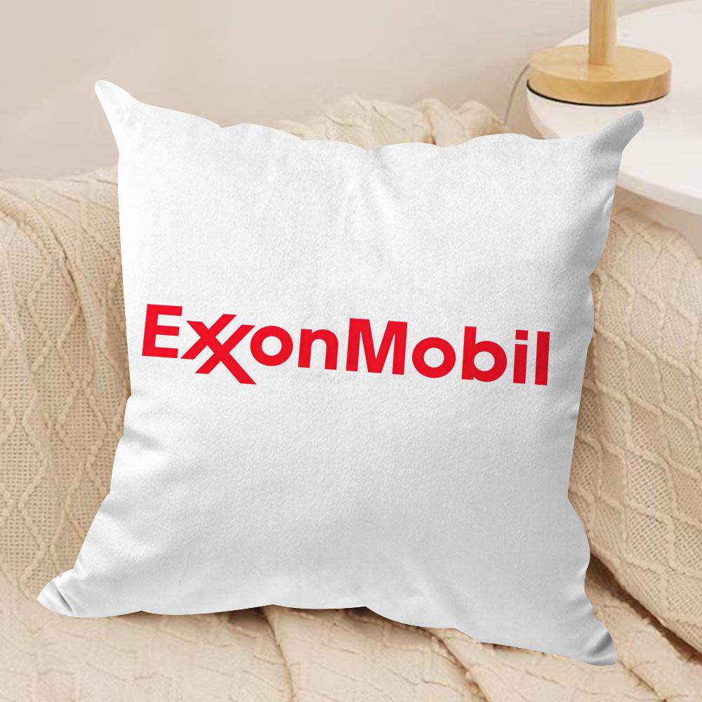 Luxury EExxonS MMobil Cushion Cover Soft Plush Fabric DoubleSided Printed Sofa Cushion Cover for All Seasons Home Decor Gift