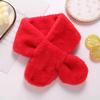 Korean Style Thick Plush Pearl Scarf for Women - Imitation Otter Fur, Warm Winter Fashion, Solid Color