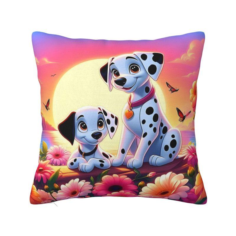 Custom Cartoon Dalmatians Disney Cushion Cover 101 Anime Kawaii Dog Velvet Nordic Throw Pillow Case Home Decor