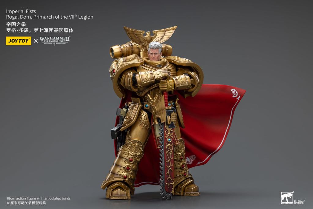 JOYTOY Warhammer 40,000 Imperial Fists 7th Legion Primarch Rogal Dorn 1/18 Scale Action Figure (Assembled)