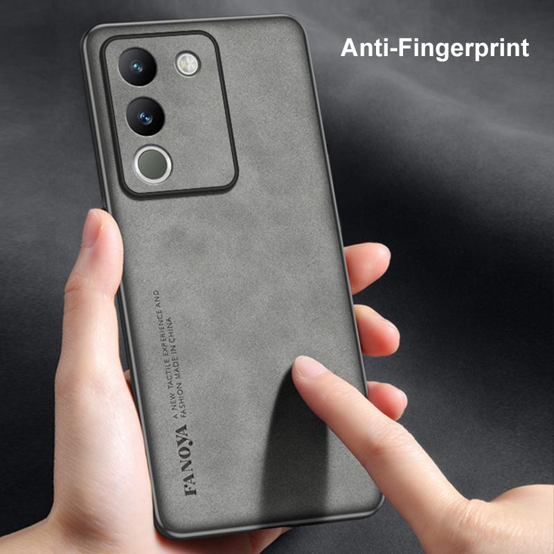 Luxury Leather Case For Vivo V29E V29 E Matte Back Cover Silicone Full Protection Phone Case For Vivo V29 Pro V29 Lite 5G Coque