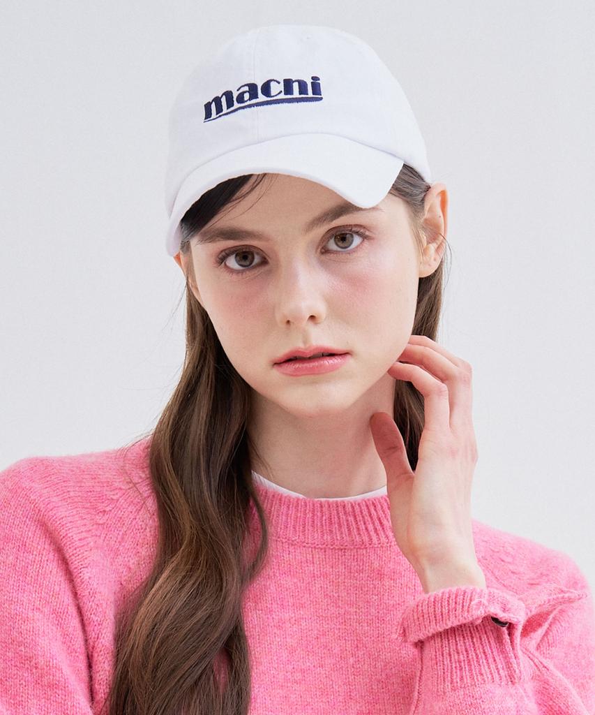 Makeuni Signature Logo Ball Cap_White