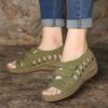 Women Sandals Soft Leather Wedges Shoes For Women Summer Sandals Casual Shoes Female Heels Sandals Wedge Sandalias Mujeret67