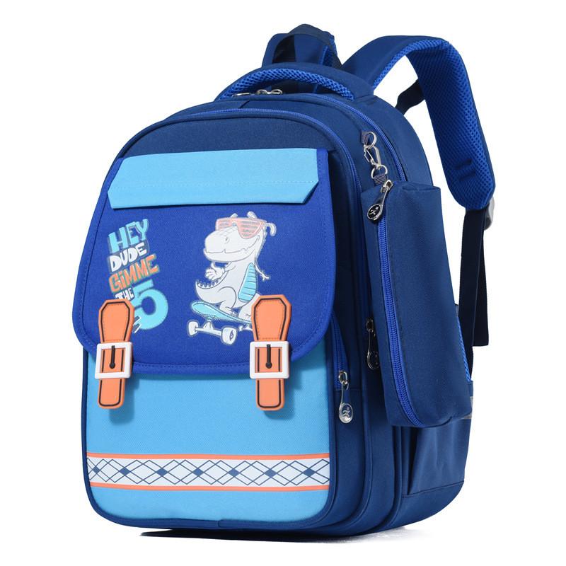 Modern Oxford Cloth Children's Backpack With Animal Print For Boys And Girls
