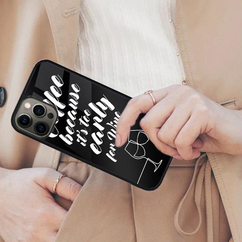 Coffee Its Too Early Black Magnetic Phone Case For APPLE iPhone 17 Air 16 14 13 12 Pro Max 15 Plus Wireless Charge MagSafe Cover
