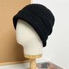 Knitted Fisherman's Hat Women's Autumn and Winter Loose Warm Beret Pile Hat Wool Hat