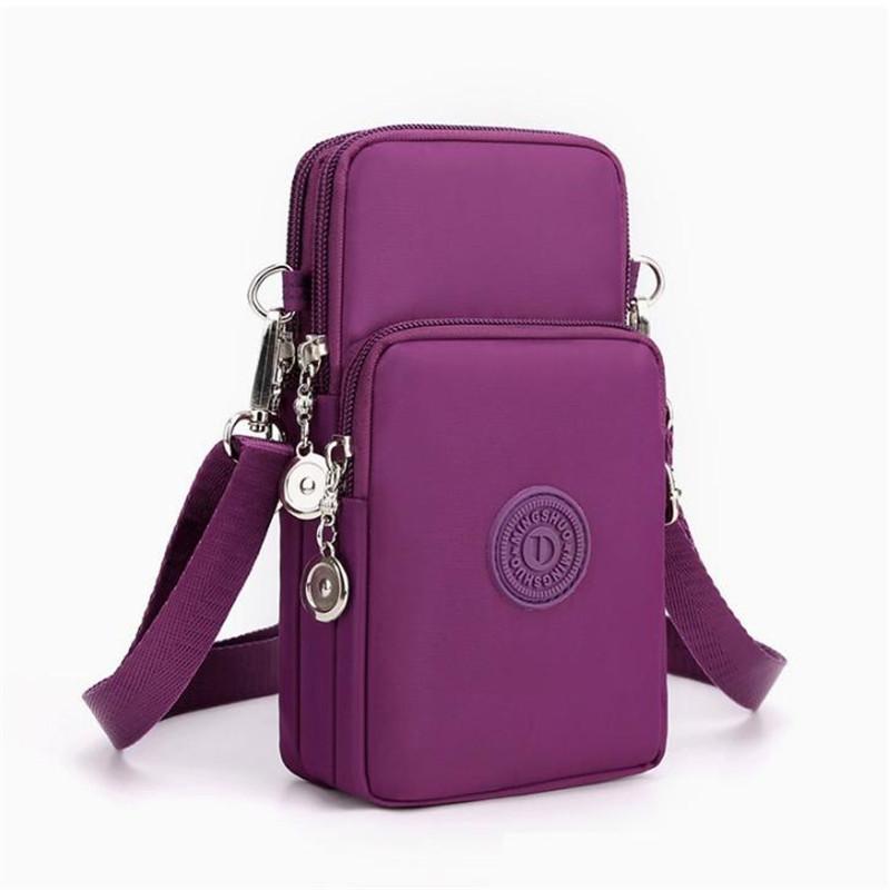 Stilvolle Beige Crossbody Sling Tasche mit Mehreren Taschen Leichte Handy-Geldbörse mit Verstellbarem Riemen Umhängetasche für Damen für den Täglichen Gebrauch