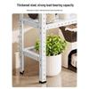 Iron Art 2-Tier Flower Plant Stand and Storage Shelf