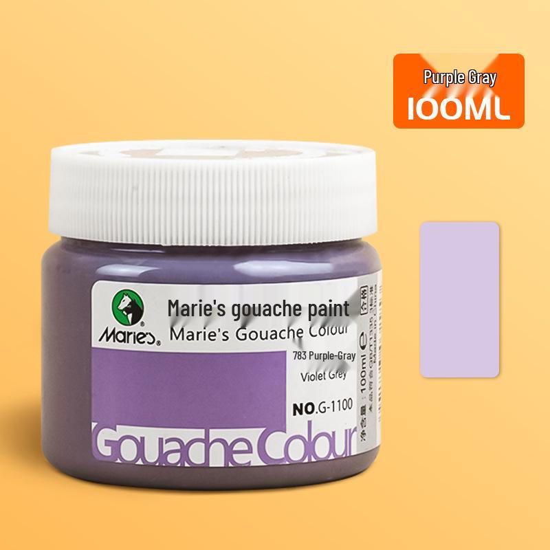 Mali 24-Color Children's Gouache Paint Set, 100ml Washable Art Supplies for Students