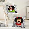 Cartoon Cute Mafalda Pillow Case Suitable For Bedrooms Living Rooms Cars Home Decoration