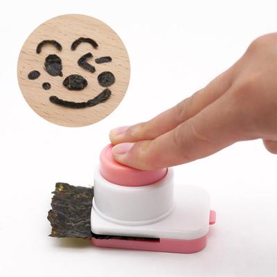 Rice Ball Molds DIY Seaweed Nori Punch Cutter Smile Face Cartoon Rice Ball Onigiri Mould Embossing Device Sushi Mold Bento Decor