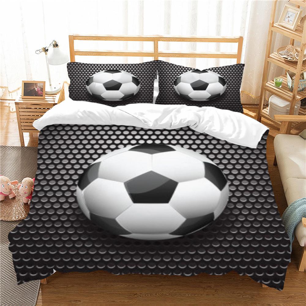 Soccer Duvet Cover Sports Style Home Bedspreads King Queen Size Bedding Fashion Quilt Cover Woman Man Bedding Sets