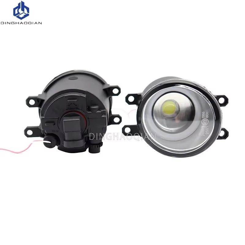 2 Pieces Car Fog Light LED Angel Eye DRL Daytime Running Lamp H11 12V High Bright For Toyota Wish 2009 2010 2011 2012