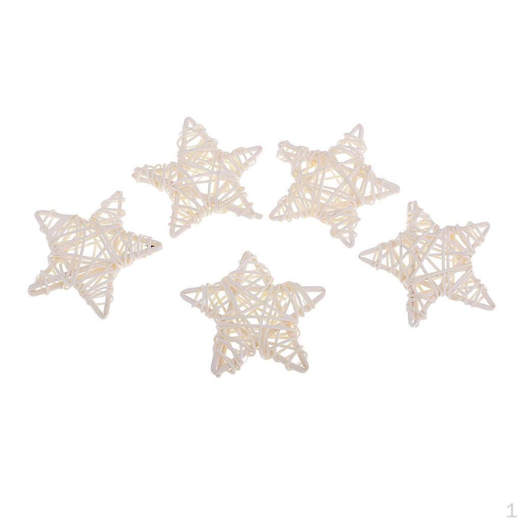 Rattan Wicker Ball Christmas Tree Ornament Decoration 7cm