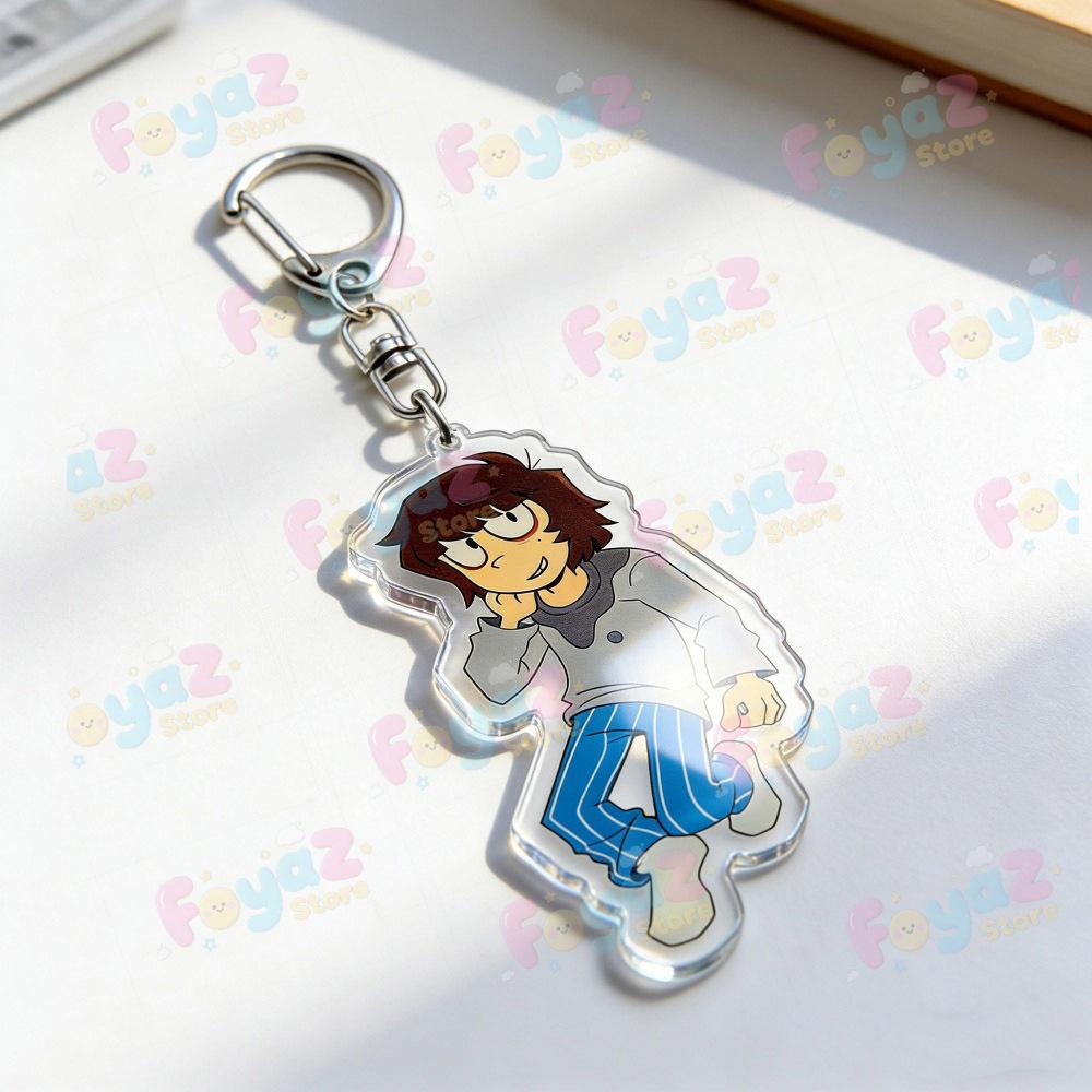 

Cartoon Chibi One Wheat Mark Keychain Accessories Bag Anime Keyrings Jewelry Manga Fans Gifts