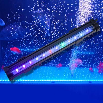 Lampa do akvária Barevná Zvyšující Kyslík Bublinková Lampa Vodotěsná LED Dekorativní Lampa pro Akvárium