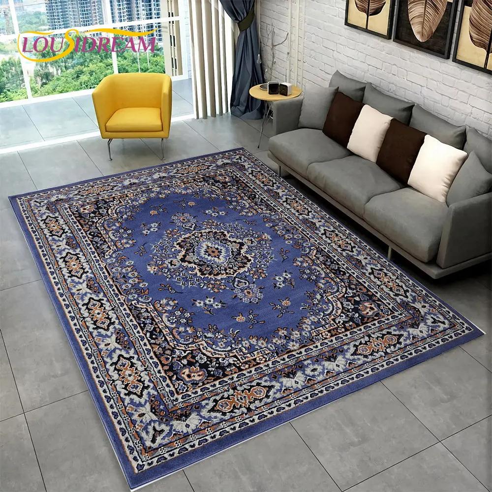Турецький перський богемний килимок великий, килимок для вітальні, спальні, дивана, килимок для придверних дверей, дитячий нековзний килимок