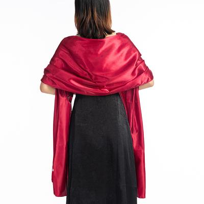 Fashion Long Satin Evening Dress Neck Guard Scarf Women'S Bandana Headscarf Winter Thin Tassel Party Cloak Warm Shawl Hhijab Q63