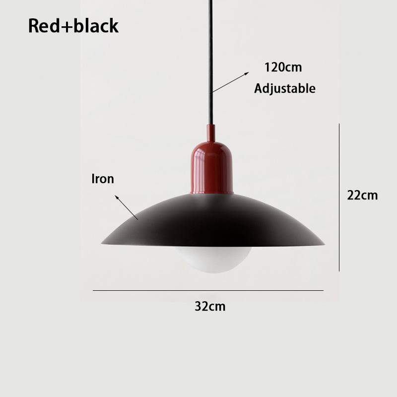 Mid-style Nordic Color Macron Cining Room Bedroom Lighting Chandelier Simple Modern Bauhaus Dining Table Chandelier Study Lamp
