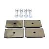 Steel Leaf Spring Pad Rear Insulator Mounting Hardware for Fiat Ducato Peugeot Boxer Citroen Jumper Auto Spare Parts