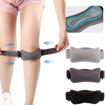1 buc Bandă Rotulă Ajustabilă Protector Tendon Genunchi Gel de Siliciu Pad Genunchi Alergare Exerciții Ciclism Sală de Sport Suport Genunchi