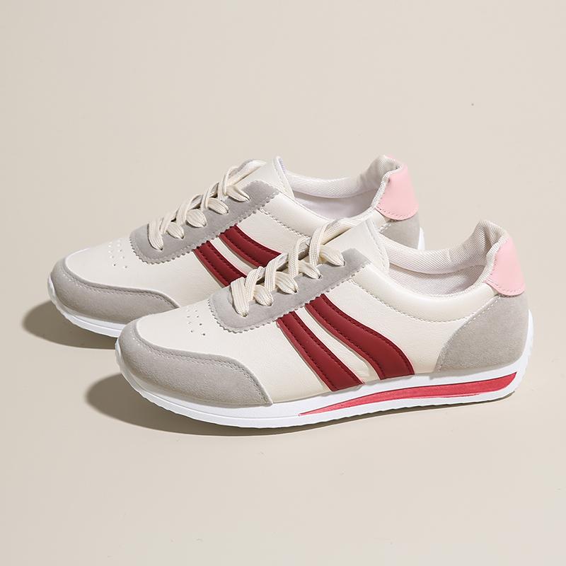 Fashion New 2025 Women's Sneakers Brand Shoes Summer Trend Casual Platform Sneakers Female New Striped Large Vulcanized Shoes Comfort