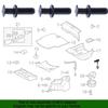 Trunk Trim Panel Rivet Tail Light Clip Push-Type Retainer for Mercedes-Benz 0009915940 A0009915940