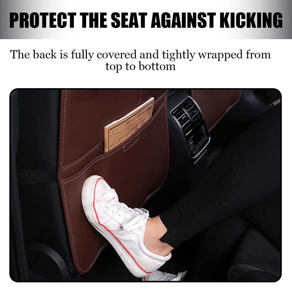 1PC Car Seat Back PU leather Protector Dust-proof For Children/ Baby Kick Mat Protect from Mud Dirt waterproof car seat cover