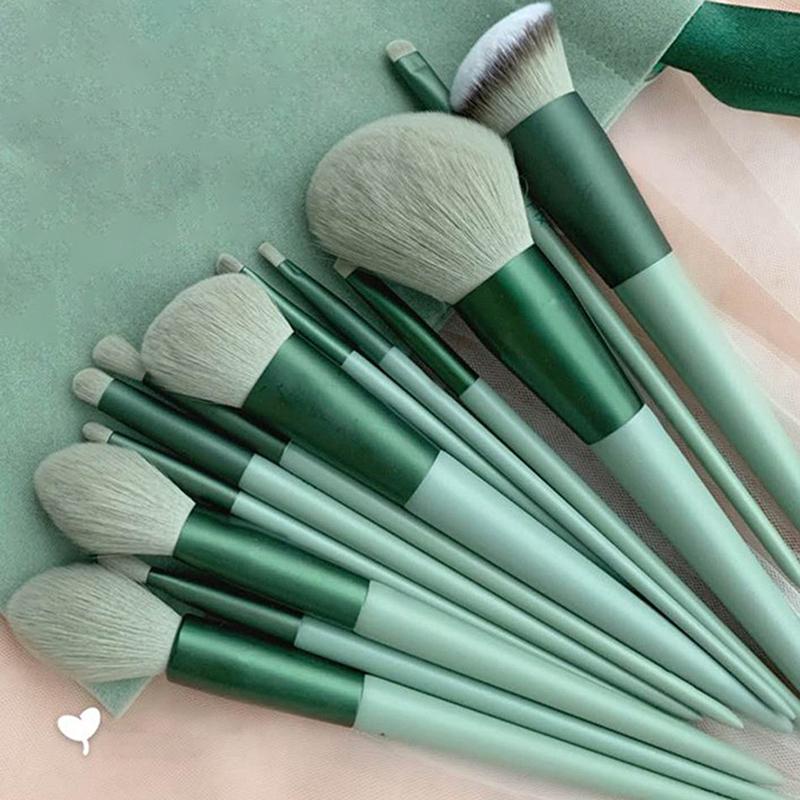 8/13Pcsmakeup Brush Set Fluffy Professiona Cosmetic Foundation Powder Eyeshadow Kabuki Blending Make Up Brush Beauty Tool Makeup