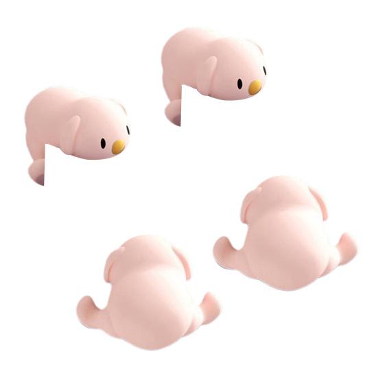 4Pcs Puppy Furniture Corner Protector Anti-collision Baby Proof Soft Silicone Self-adhesive Table Right Angle Sharp Edges Corner