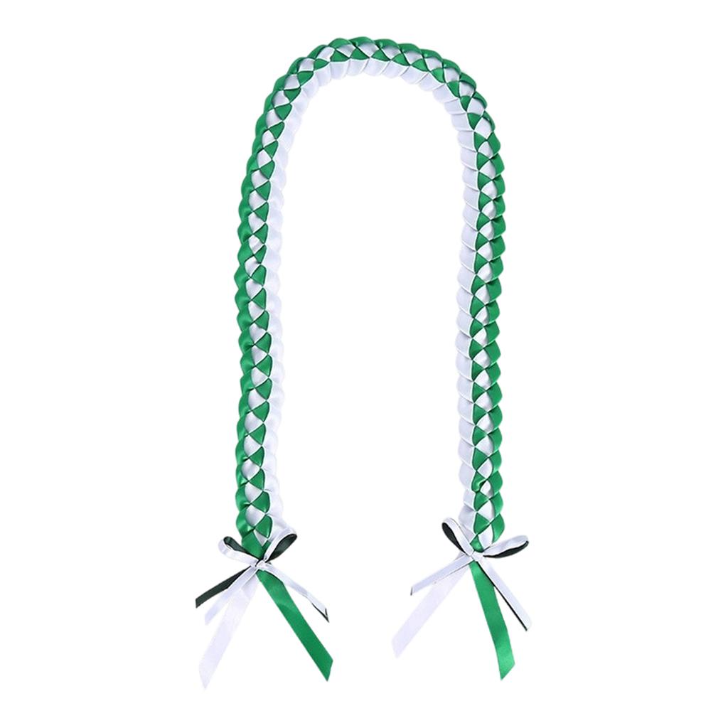 Handmade Ribbon Rope Class Of School College High School Graduation Double Necklace Leis Congratulation Party Gifts Bow Closure Jewelry For Women Men