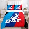 DAF Truck Logo Duvet Cover Cartoon Comfortable Duvet Quilt Cover Pillowcase Bedding Set Children Bedroom Decoration Home Textile
