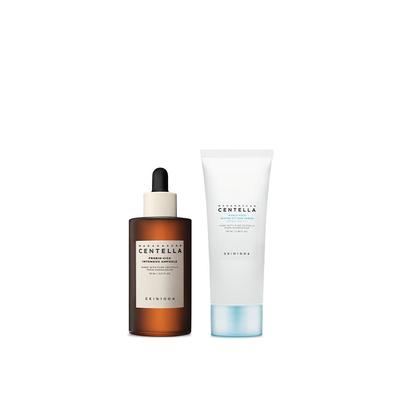 Madagascar Centella Glow 1004 Duo - Hyalu-Cica Sun Serum & Probio-Cica Intensive Ampoule Set