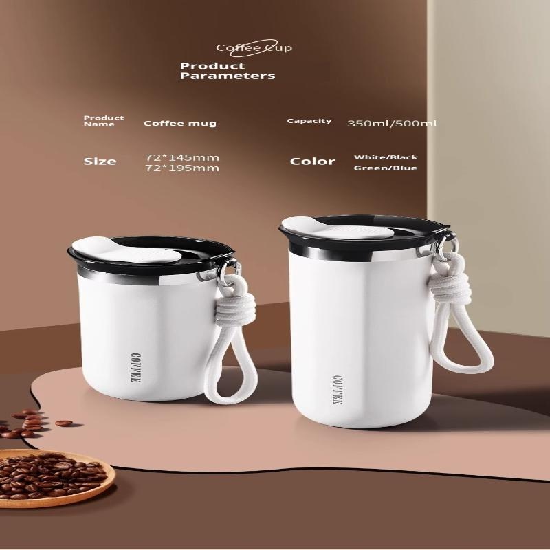 350/500Ml Stainless Steel Coffee Mug Insulated Water Cup Portable Double Wall Vacuum Flask Leak-Proof With Lid Travel Coffee Cup