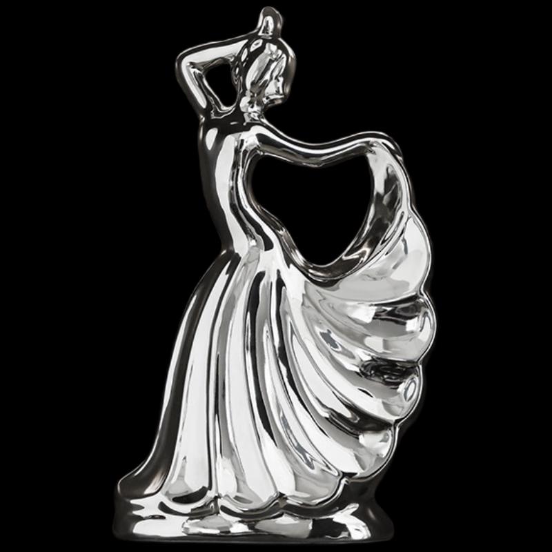 Посеребренная фигурка танцовщицы Ruijie