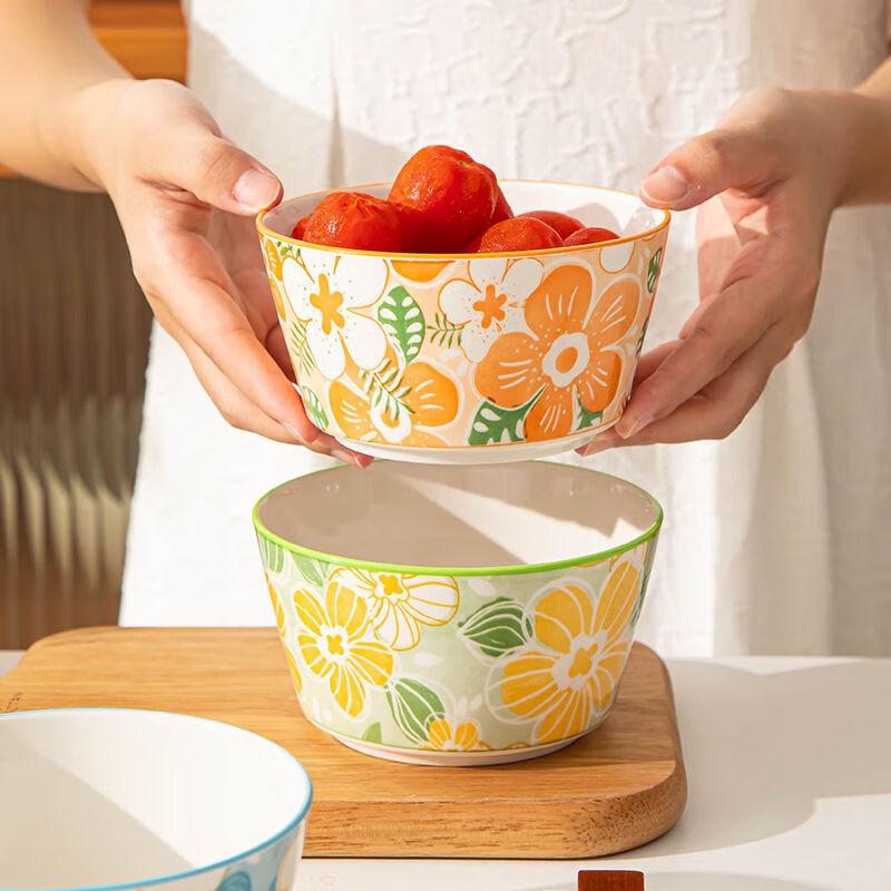 Linpan Ceramic Anti-Scald Bowl & Spoon Set